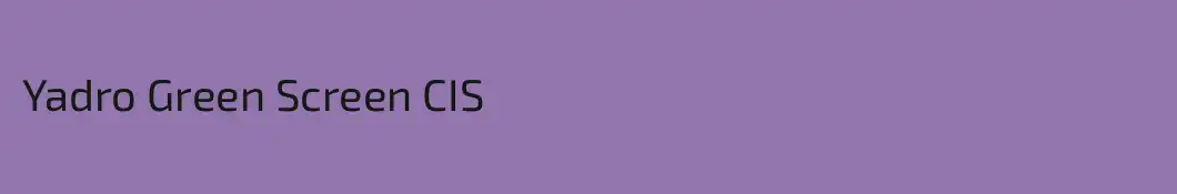 Yadro Green Screen CIS